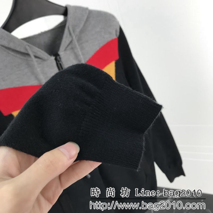 FENDI芬迪 18SS秋冬新款 小怪獸開衫拉鏈 簡單百搭款毛衣 ydi1105